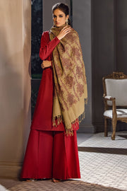 3651-SECRET-GARDEN EMBROIDERED PASHMINA BLEND SHAWL