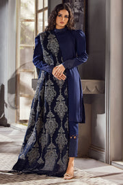 3652-ROYAL-GRACE EMBROIDERED PASHMINA BLEND SHAWL