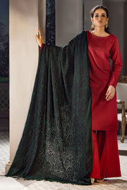 3653-CULTURE-FASION EMBROIDERED PASHMINA BLEND SHAWL