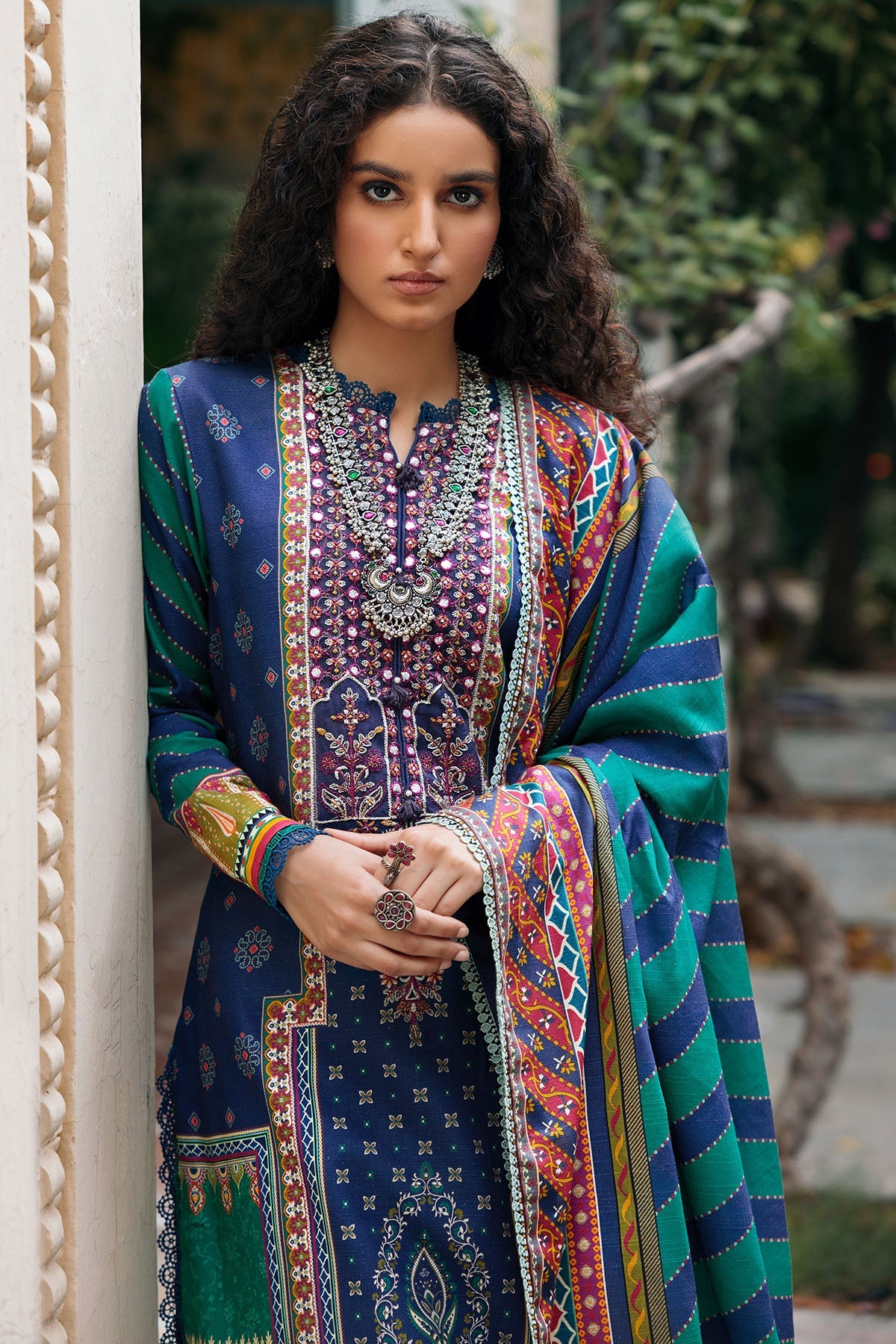 3658-BIRCH DIGITAL PRINTED EMBROIDERED KHADDAR UNSTITCHED