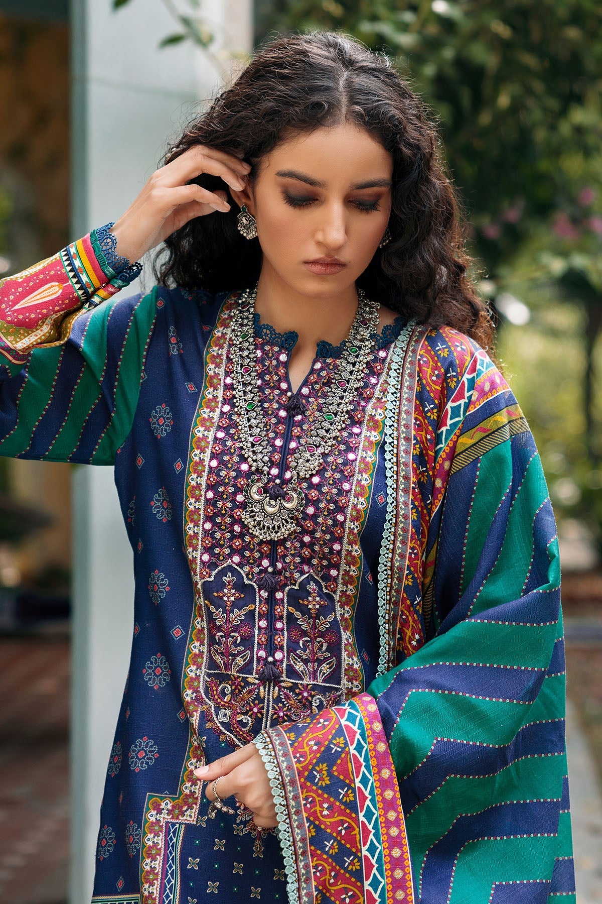 3658-BIRCH DIGITAL PRINTED EMBROIDERED KHADDAR UNSTITCHED