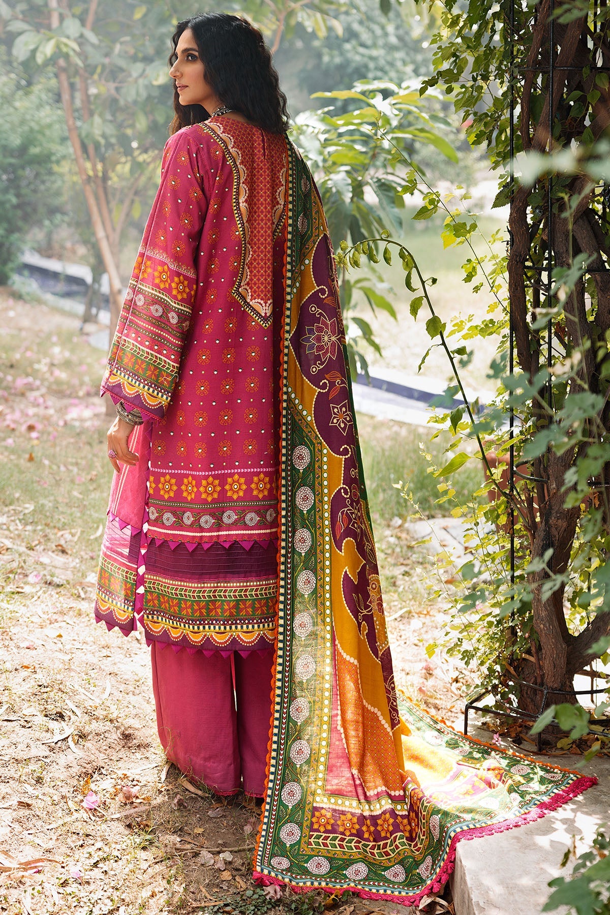 3661-BELAIR DIGITAL PRINTED EMBROIDERED KHADDAR UNSTITCHED