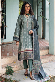 3663-TAJIK DIGITAL PRINTED EMBROIDERED KHADDAR UNSTITCHED