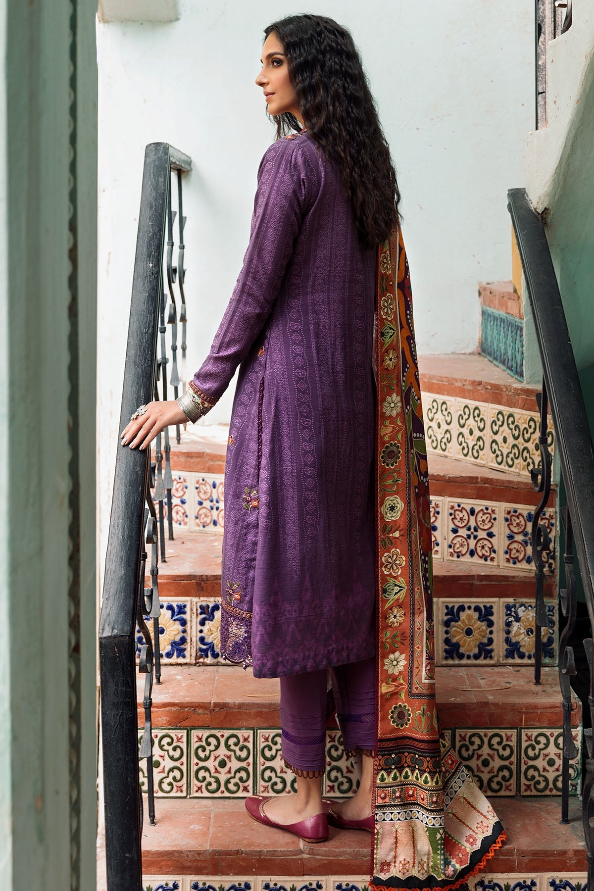 3664-ACEH DIGITAL PRINTED KHADDAR STITCHED