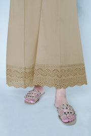 3675-SKIN EMBROIDERED COTTON TROUSER STITCHED
