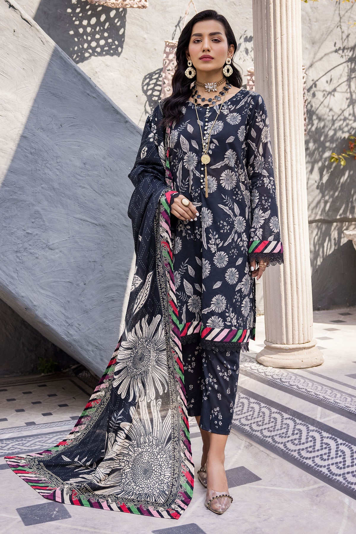 3703-TULIP DIGITAL PRINTED LAWN UNSTITCHED