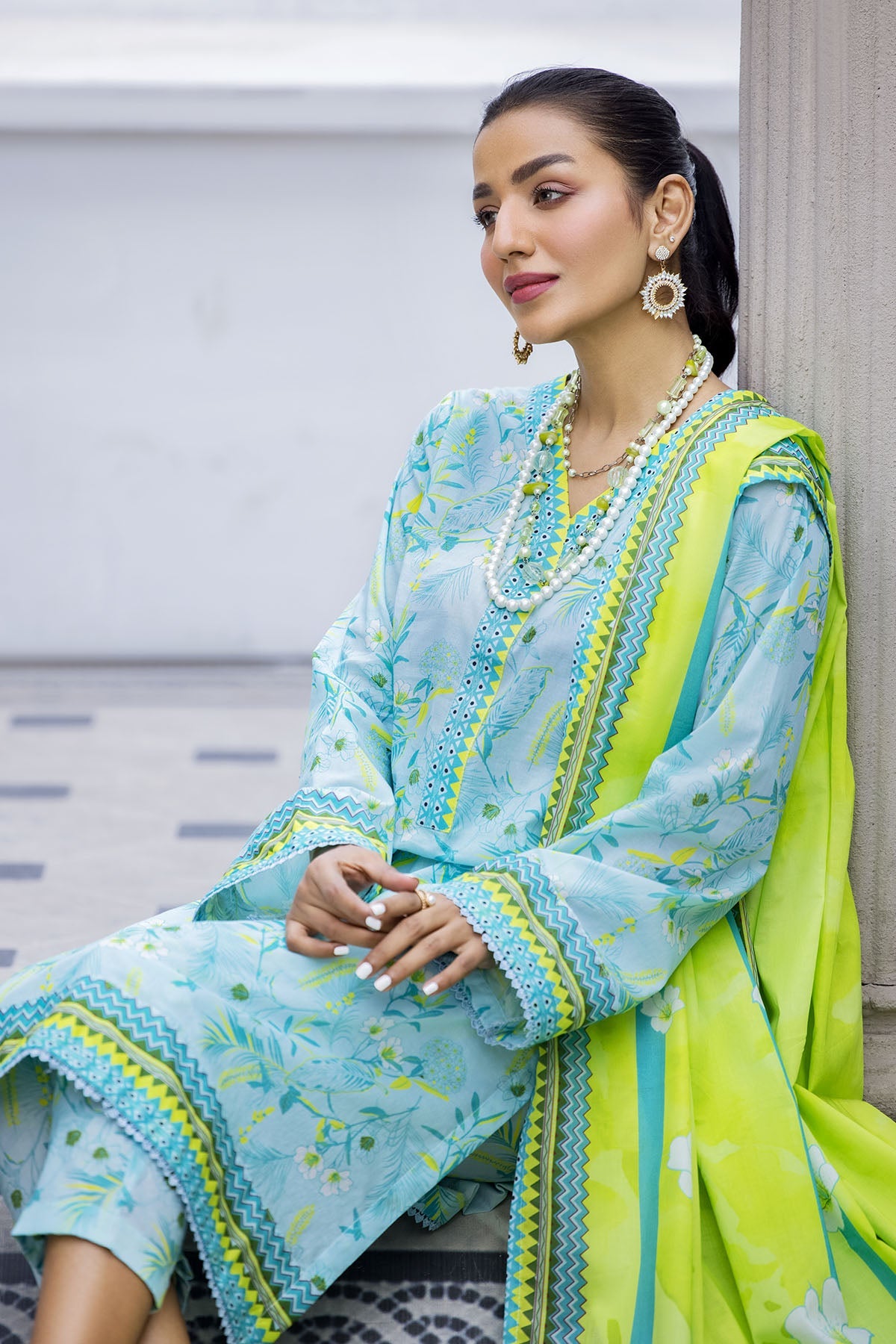3706-OYSTER DIGITAL PRINTED LAWN UNSTITCHED