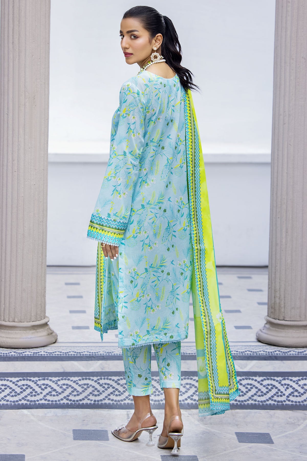 3706-OYSTER DIGITAL PRINTED LAWN UNSTITCHED