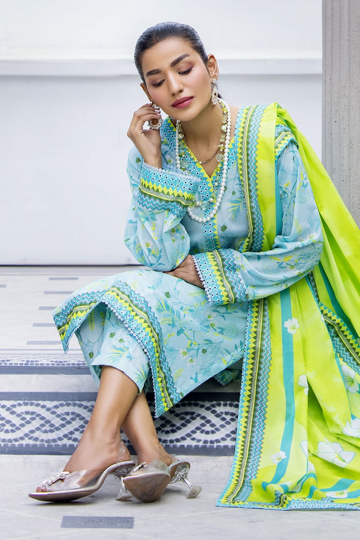 3706-OYSTER DIGITAL PRINTED LAWN UNSTITCHED