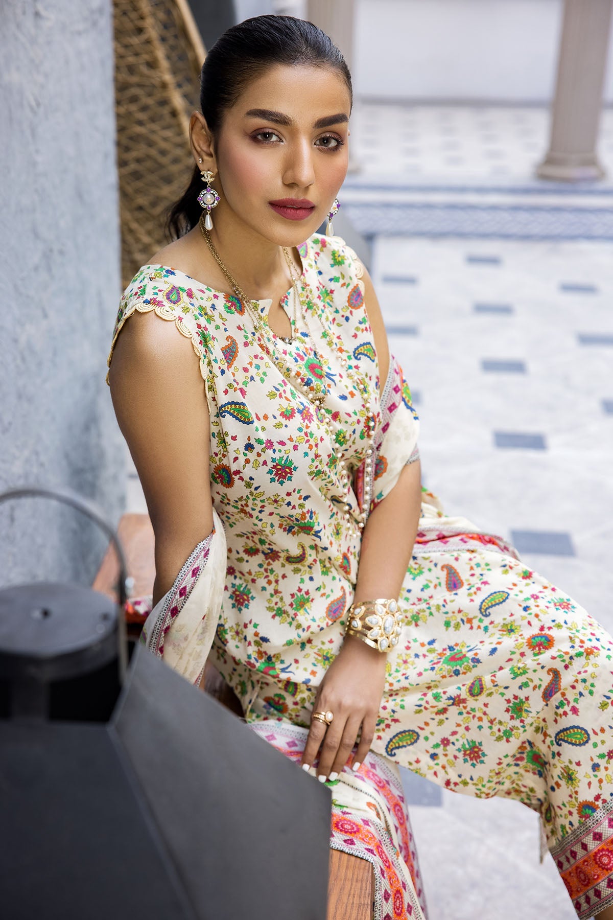 3707-JASMINE DIGITAL PRINTED LAWN UNSTITCHED