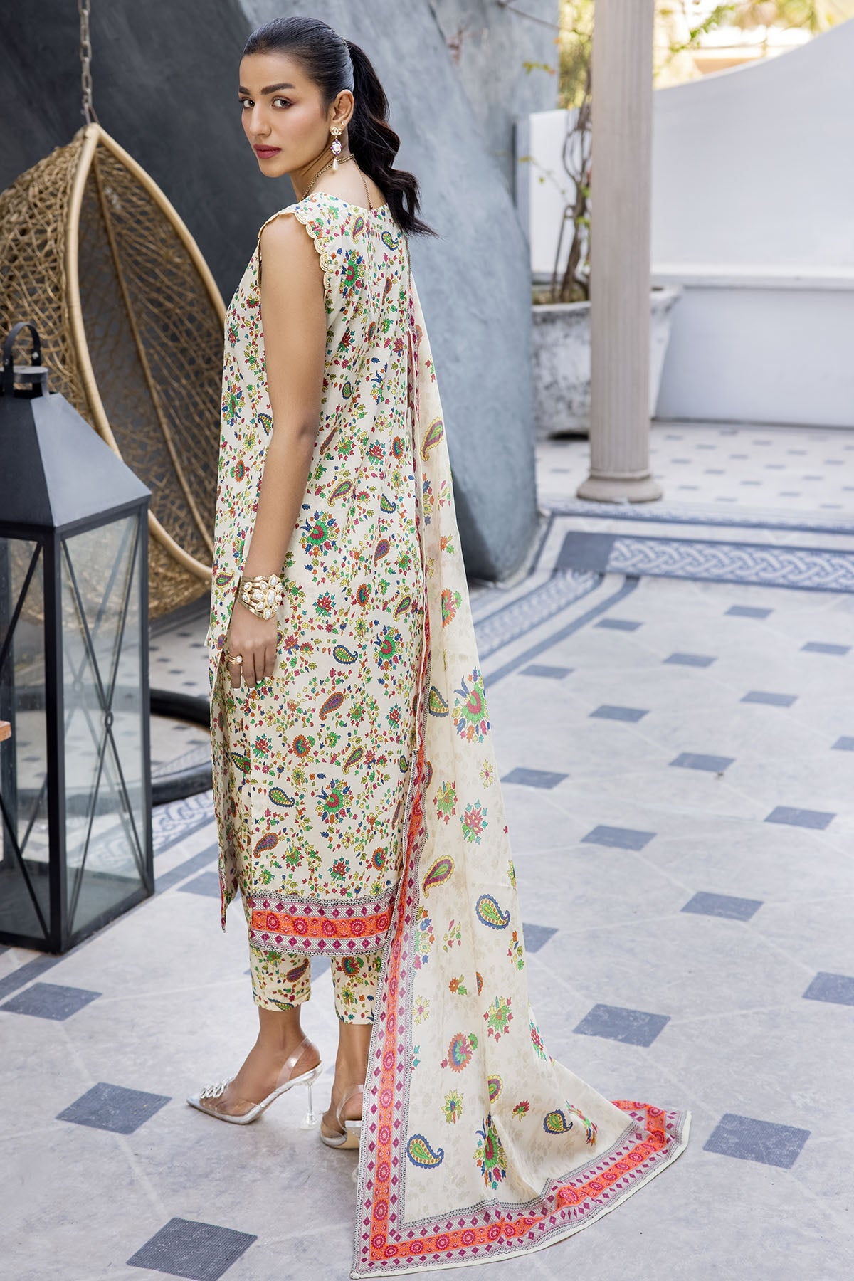 3707-JASMINE DIGITAL PRINTED LAWN UNSTITCHED