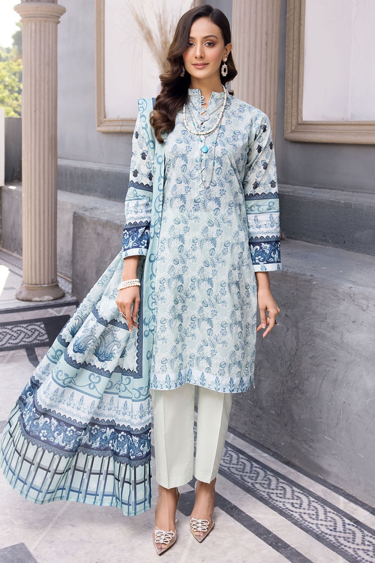 3730-MAYSHA DIGITAL PRINTED LAWN UNSTITCHED