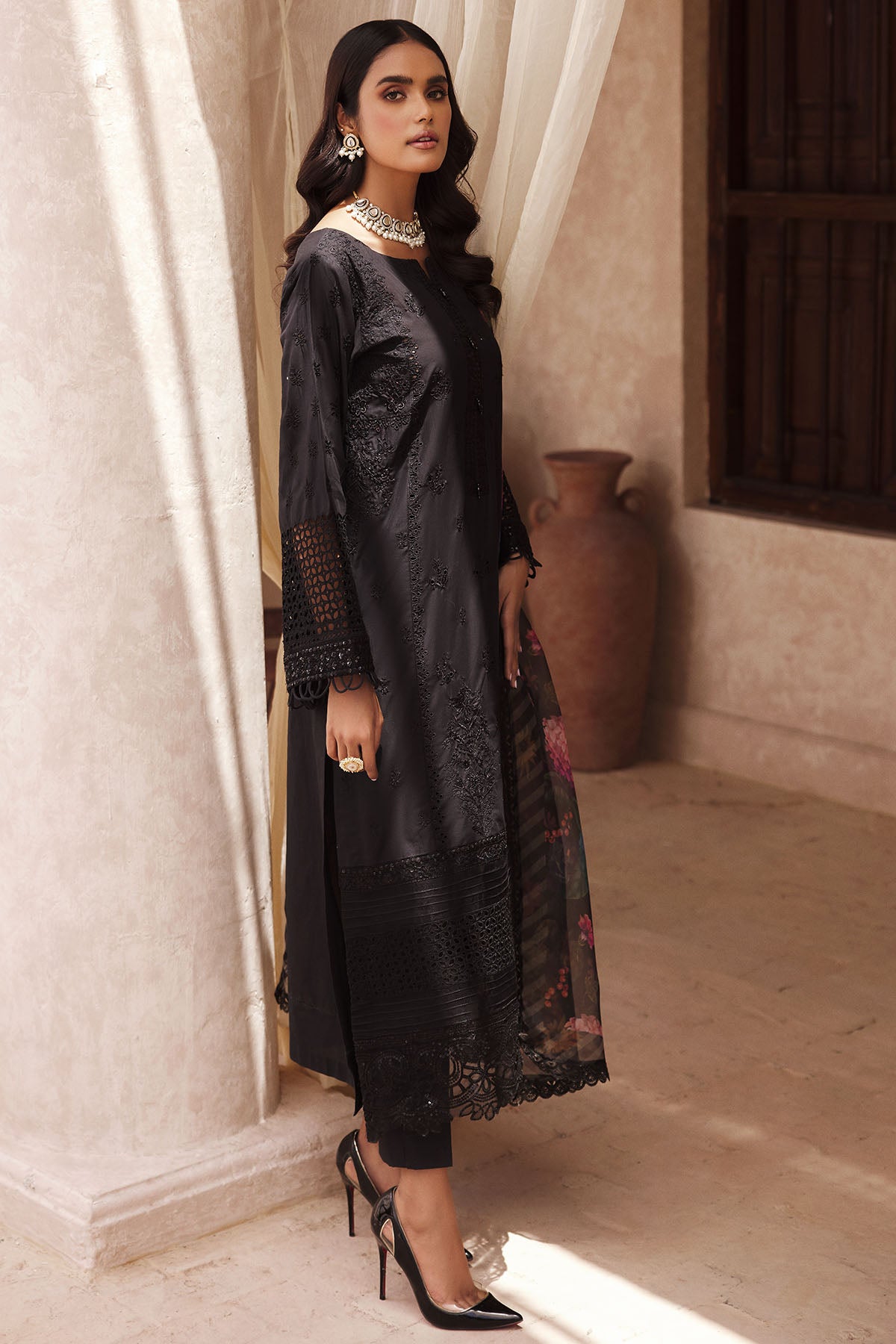 3742-ZORA EMBROIDERED LAWN UNSTITCHED