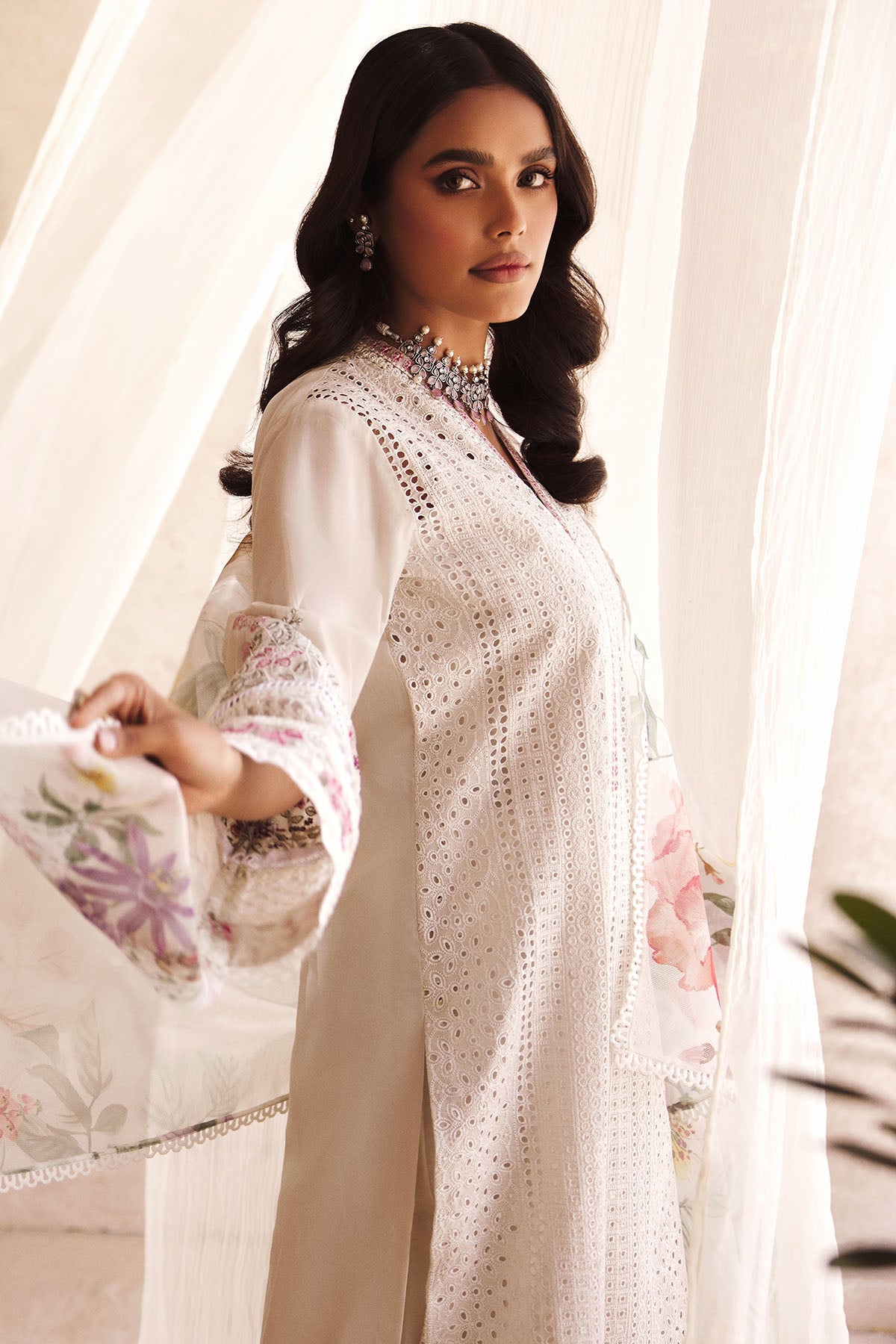 3744-EMILIA EMBROIDERED LAWN UNSTITCHED