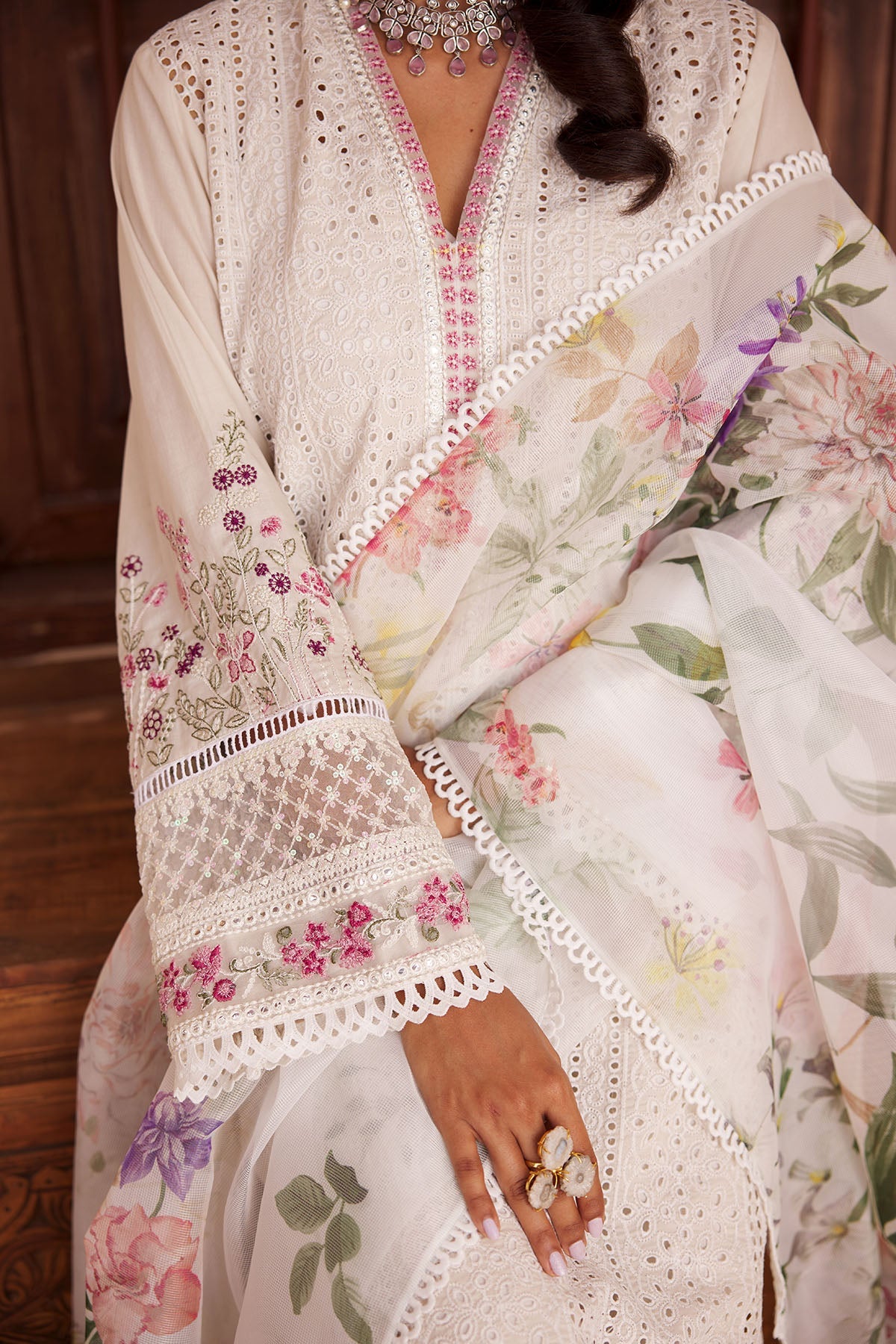 3744-EMILIA EMBROIDERED LAWN UNSTITCHED
