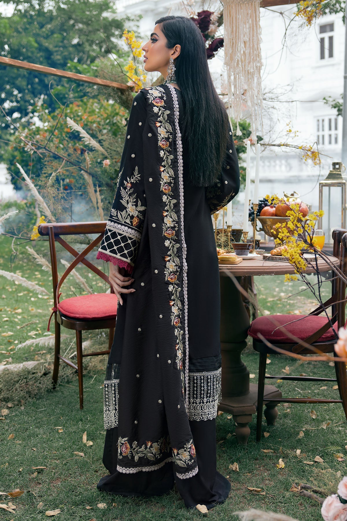 3785-BAILAN EMBROIDERED LINEN UNSTITCHED