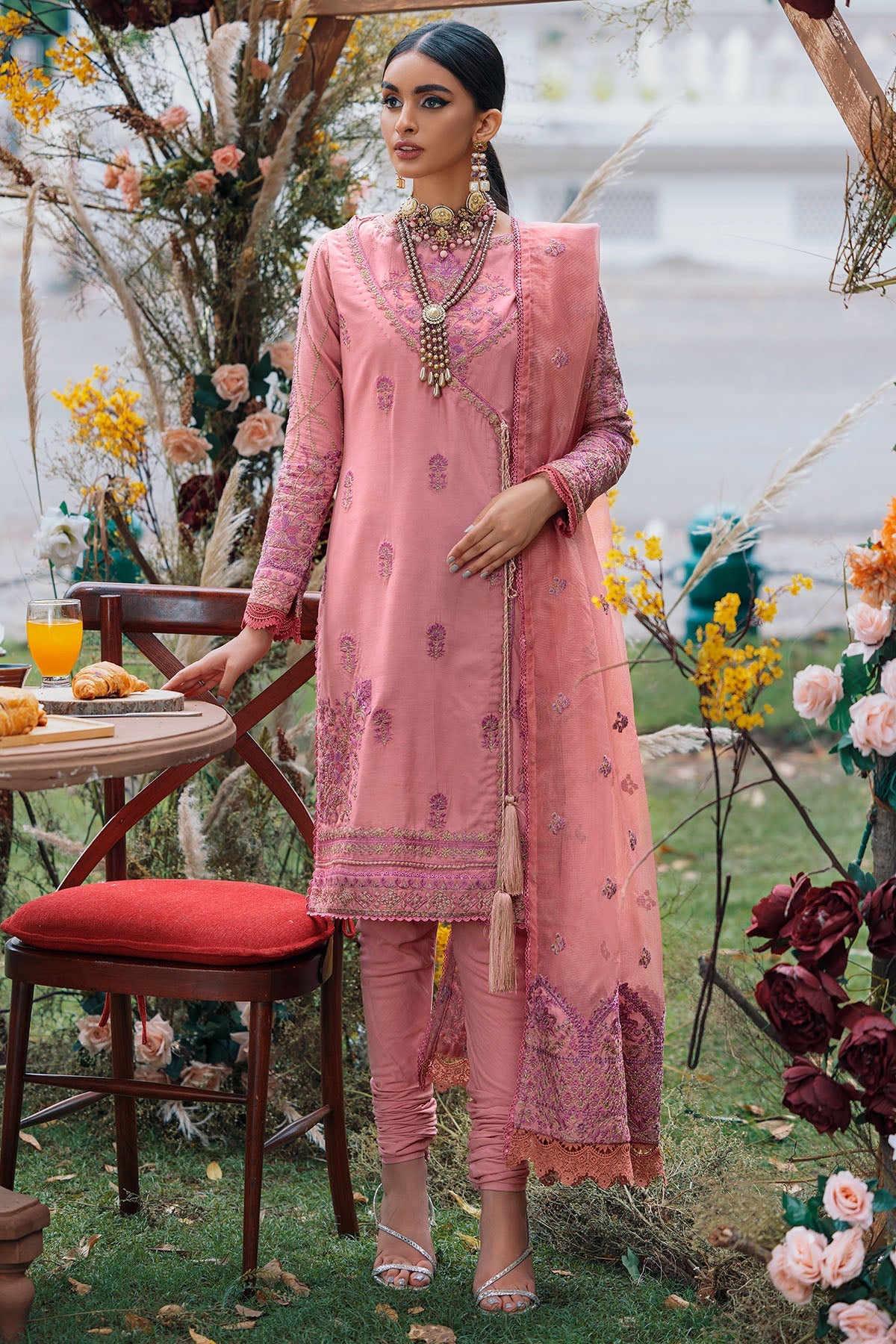 3790-TULARE EMBROIDERED LINEN UNSTITCHED