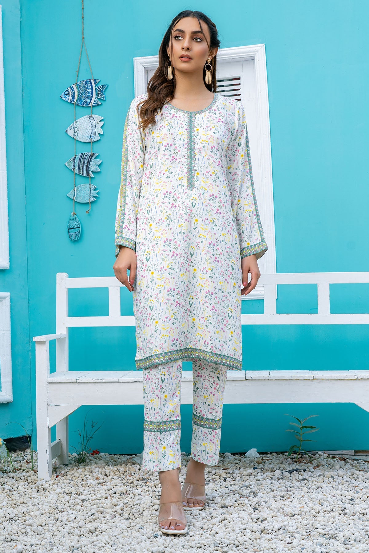 3795-TURNIP DIGITAL PRINTED STAPLE SLUB FABRIC