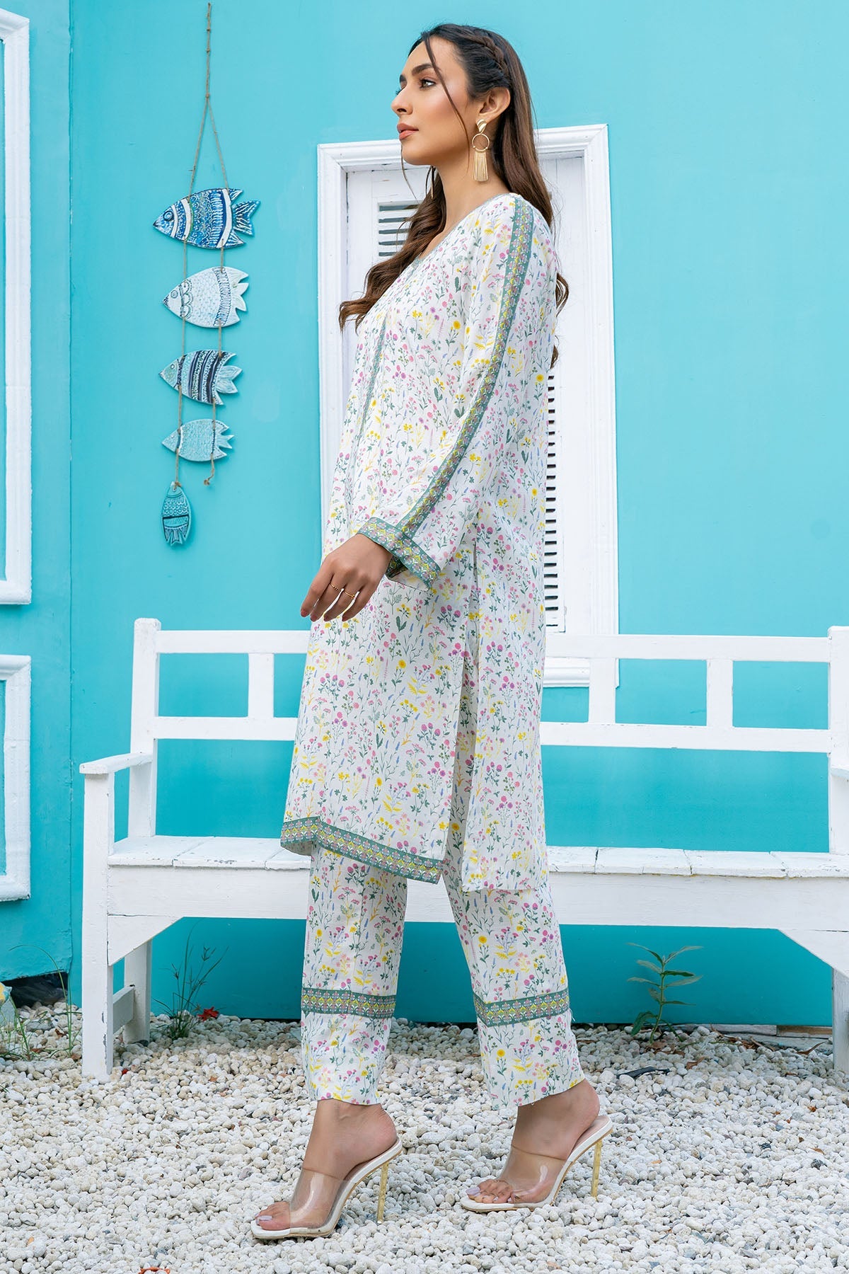 3795-TURNIP DIGITAL PRINTED STAPLE SLUB FABRIC