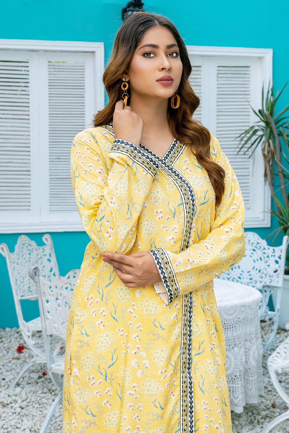 3799-ASTER DIGITAL PRINTED STAPLE SLUB FABRIC