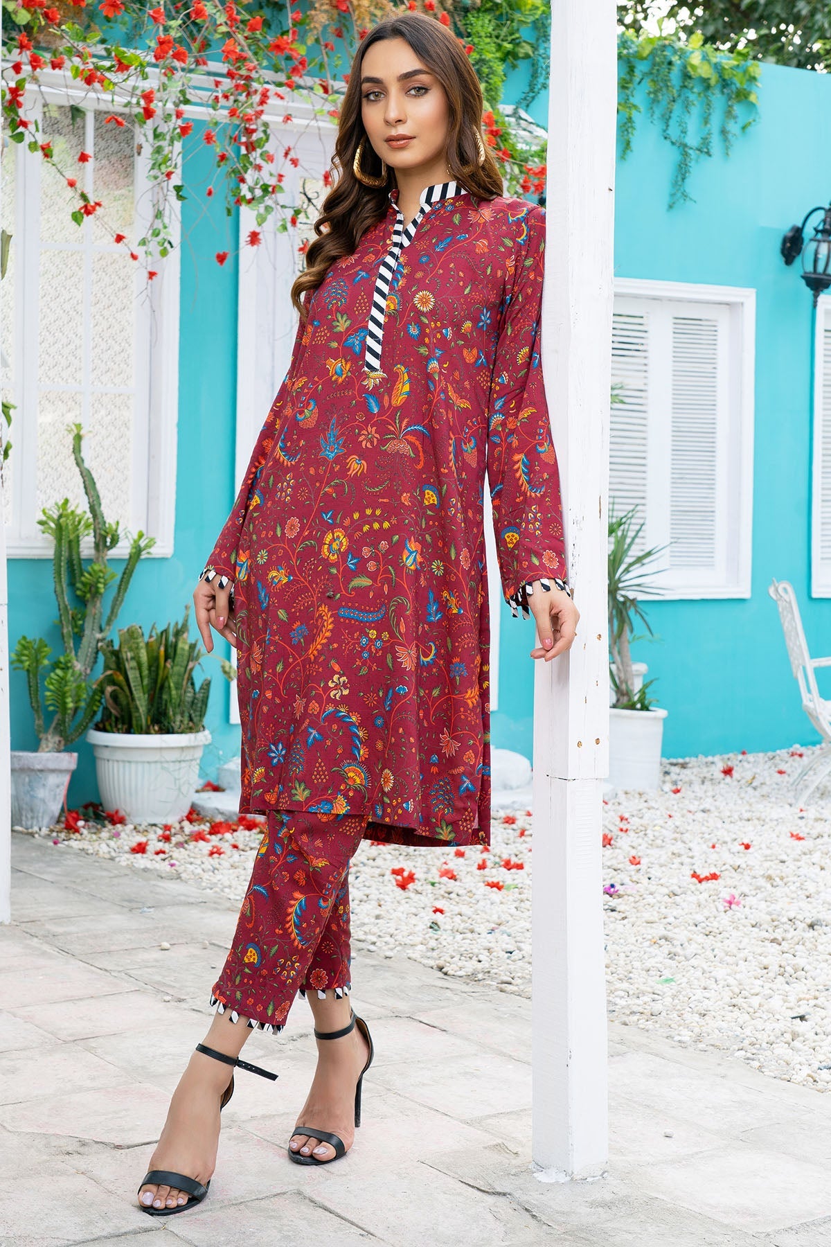 3804-EEL DIGITAL PRINTED STAPLE SLUB FABRIC