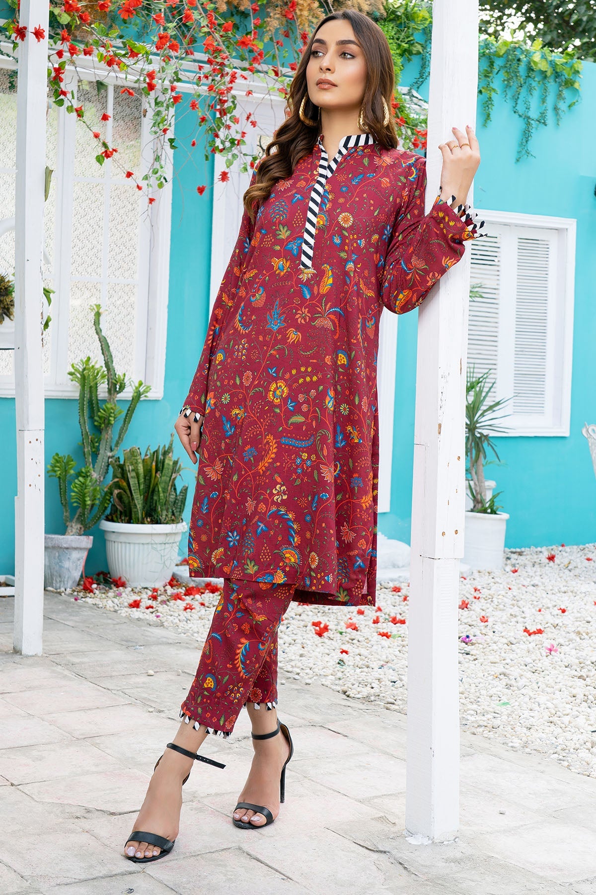 3804-EEL DIGITAL PRINTED STAPLE SLUB FABRIC