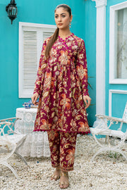 3805-DATURA DIGITAL PRINTED STAPLE SLUB FABRIC