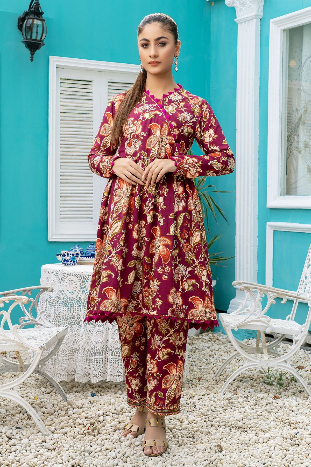 3805-DATURA DIGITAL PRINTED STAPLE SLUB FABRIC