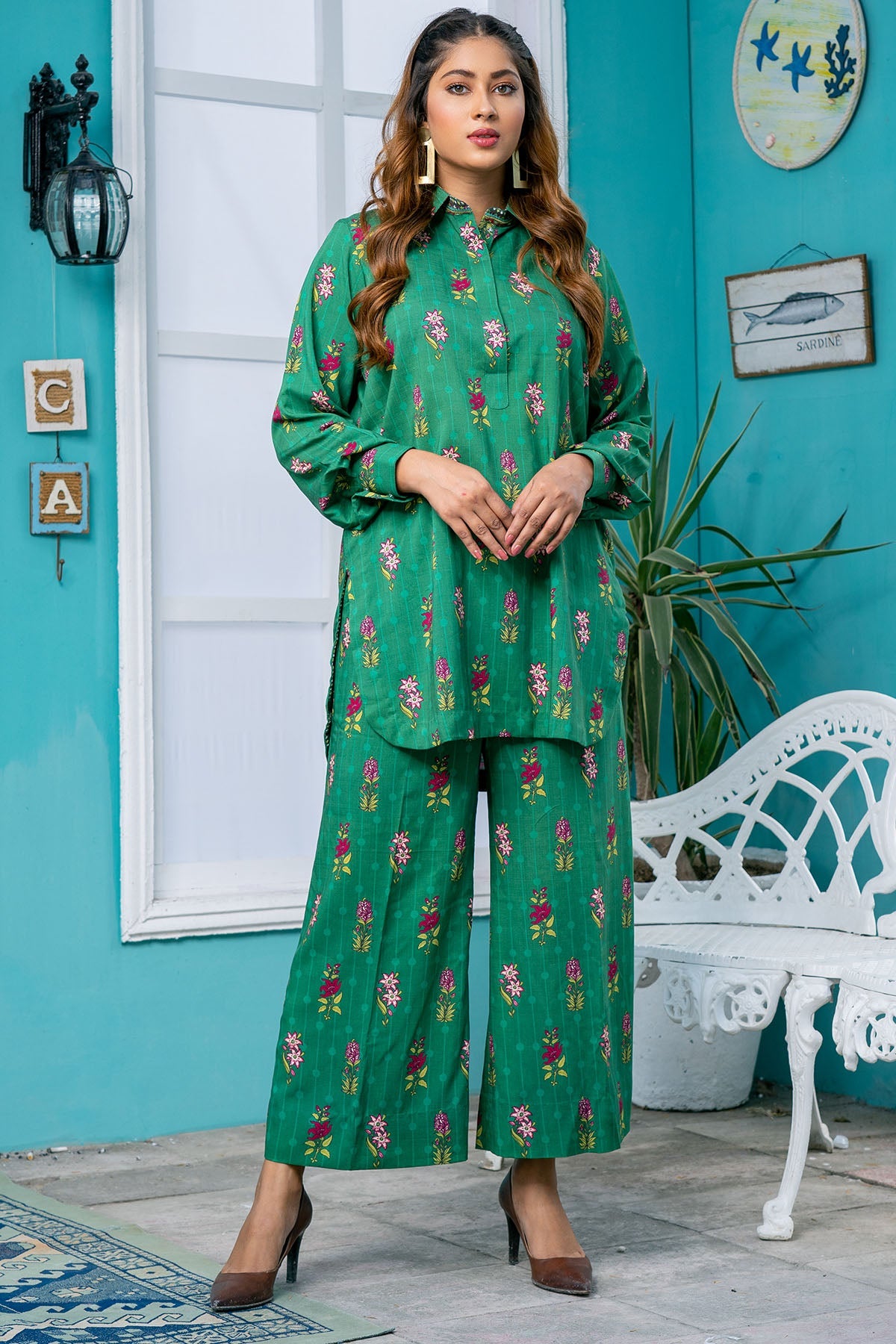 3807-PROTEA DIGITAL PRINTED STAPLE SLUB FABRIC