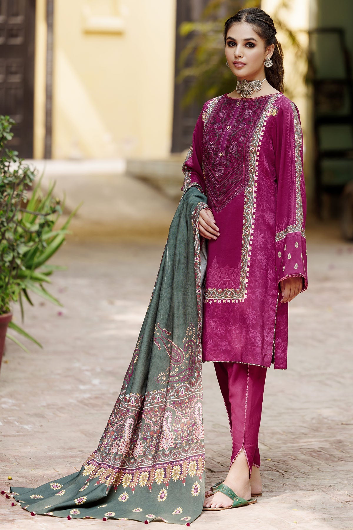 3817-CANE DIGITAL PRINTED LINEN UNSTITCHED