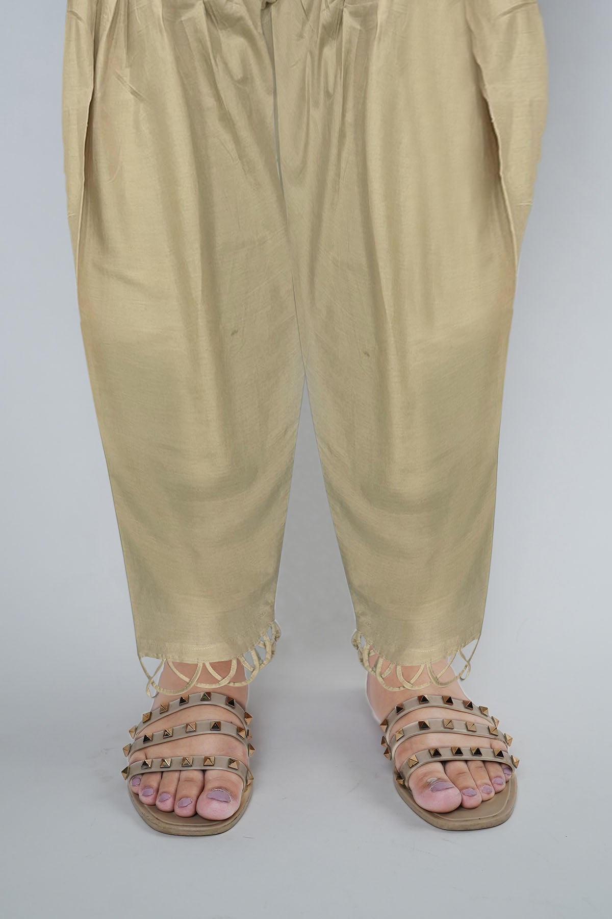 3848-SKIN EMBROIDERED TROUSER STITCHED