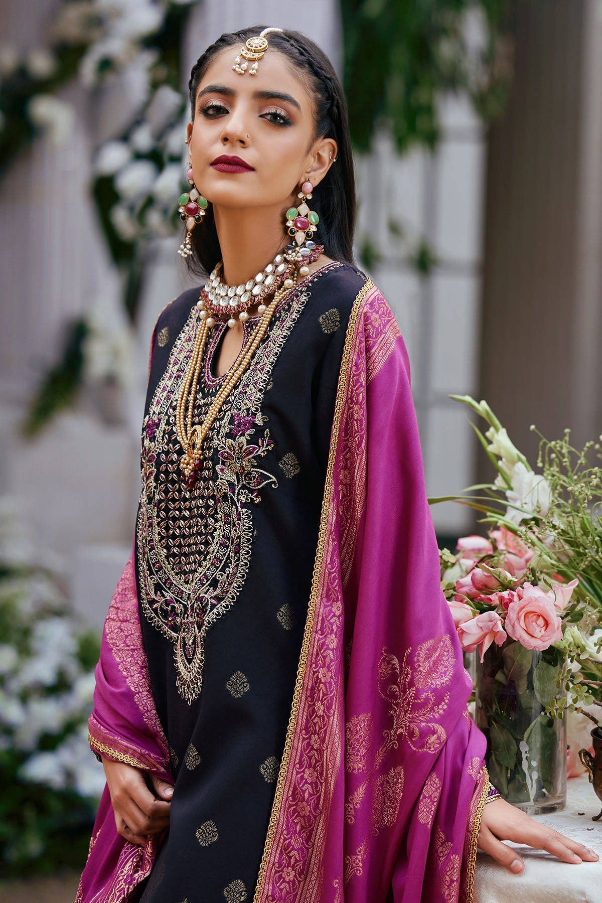 3853-EZEL EMBROIDERED JACQUARD UNSTITCHED