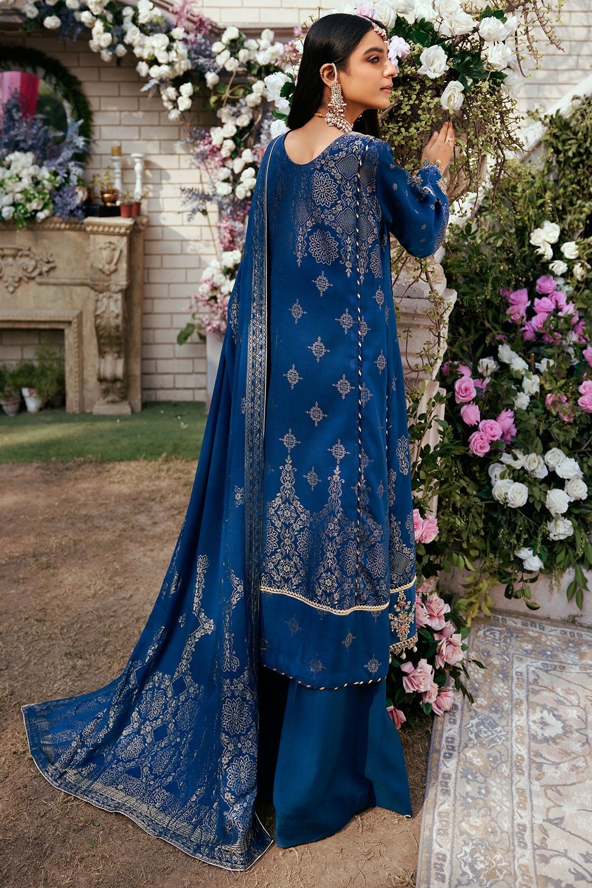 3868-FIRASA EMBROIDERED JACQUARD UNSTITCHED