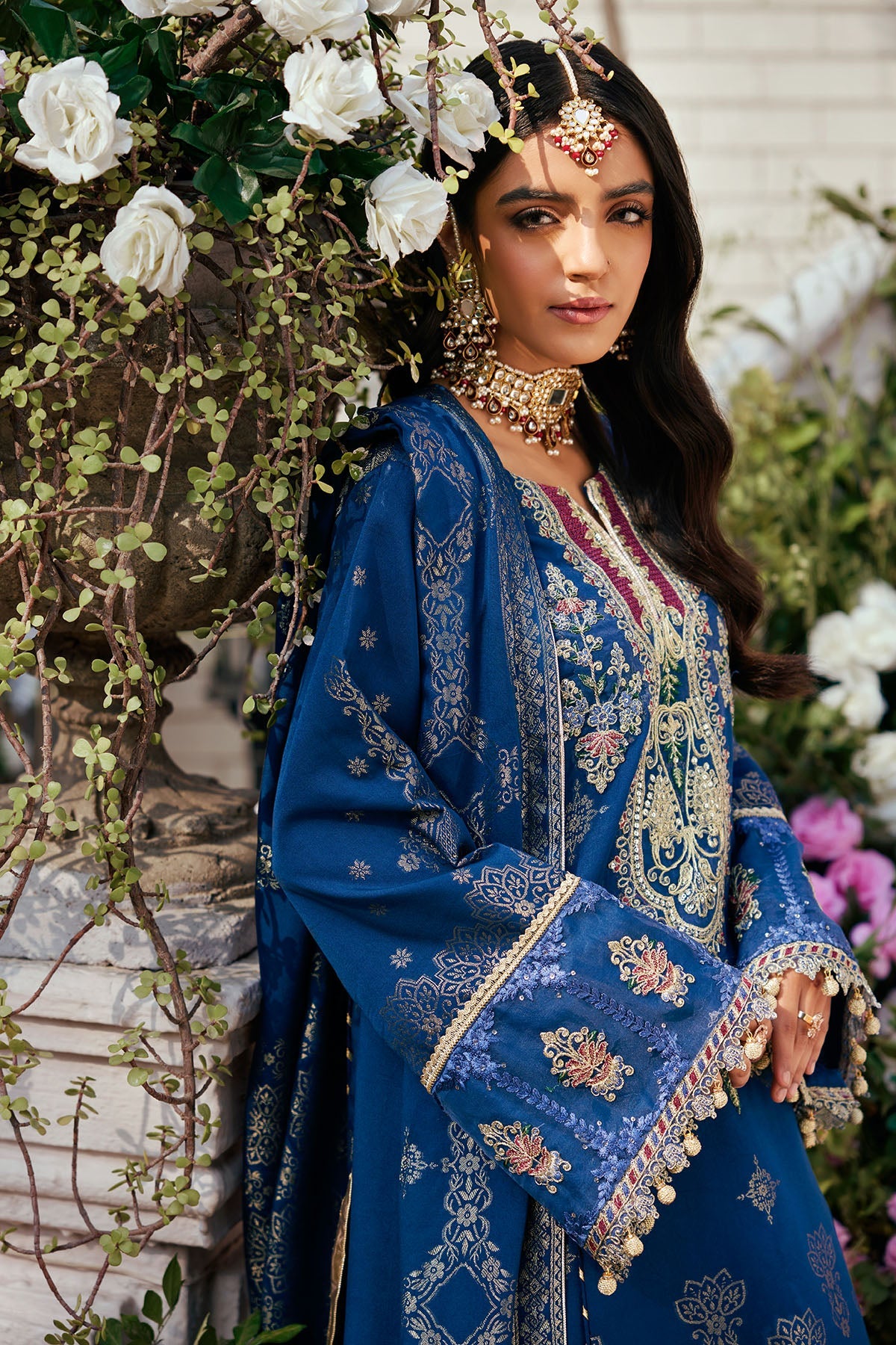 3868-FIRASA EMBROIDERED JACQUARD UNSTITCHED