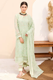 3871-NEEMA EMBROIDERED BEMBERG CHIFFON UNSTITCHED