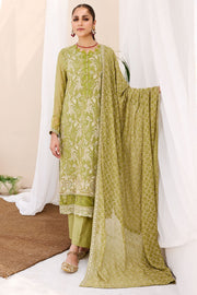 3877-ROYAL EMBROIDERED BEMBERG CHIFFON UNSTITCHED