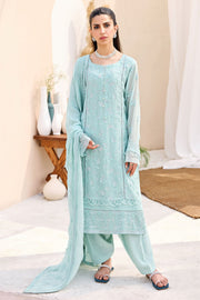 3893-AMARI EMBROIDERED BEMBERG CHIFFON UNSTITCHED
