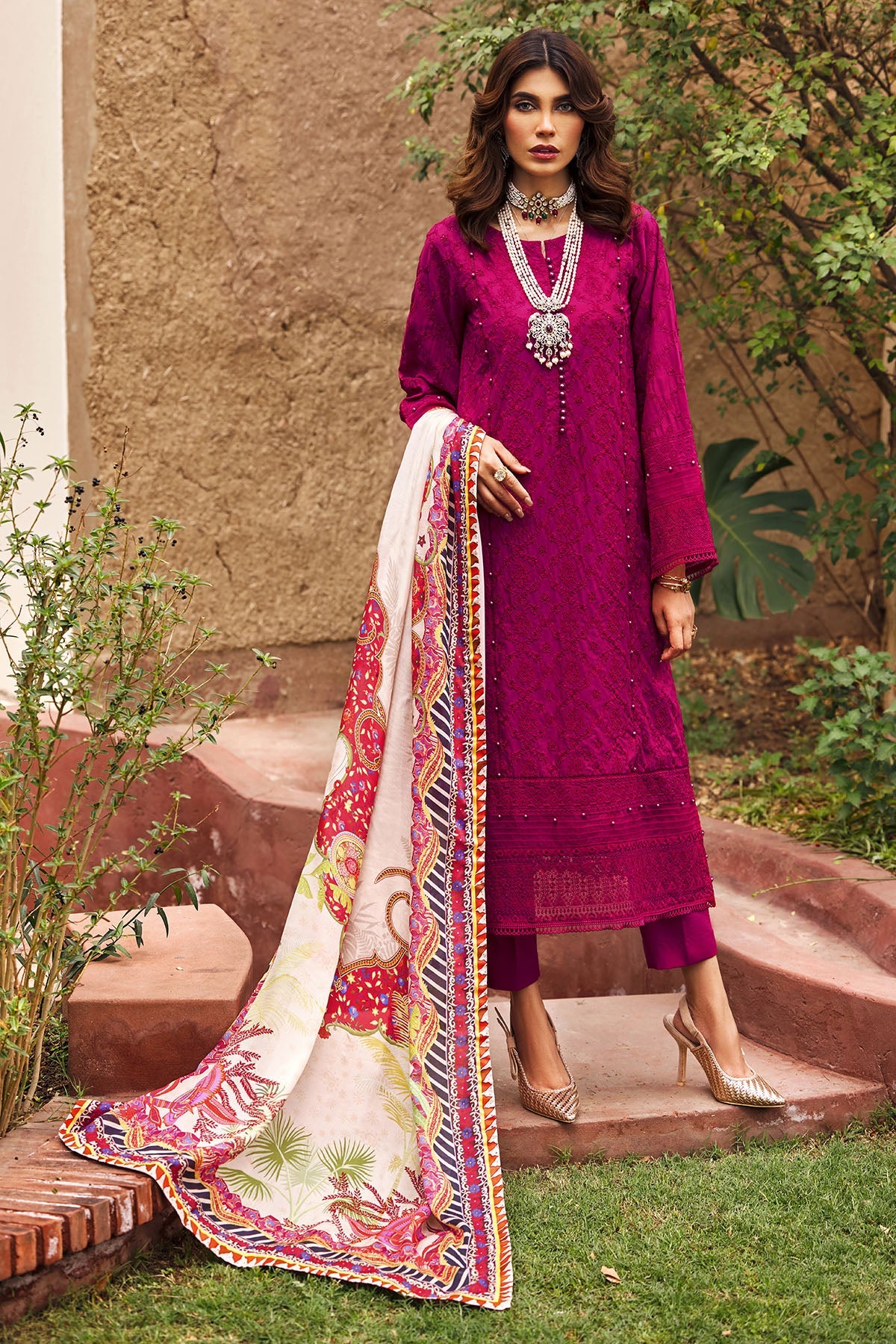 3979-ARZOU EMBROIDERED LAWN UNSTITCHED