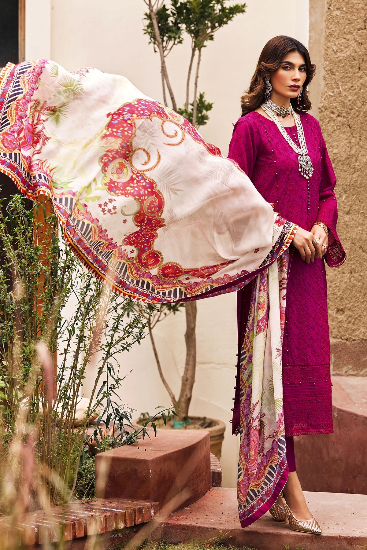 3979-ARZOU EMBROIDERED LAWN UNSTITCHED