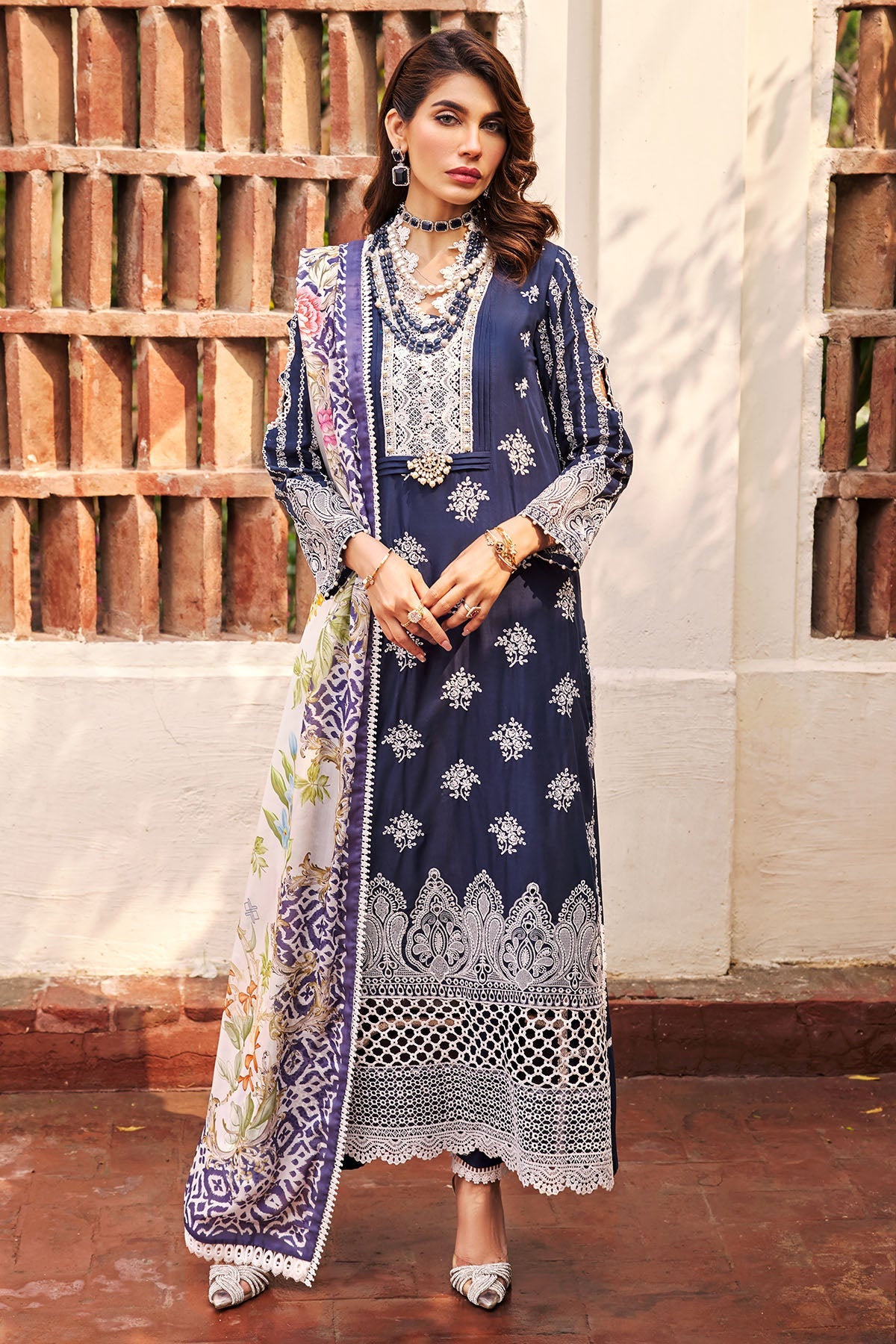 3983-SIBEL EMBROIDERED LAWN UNSTITCHED
