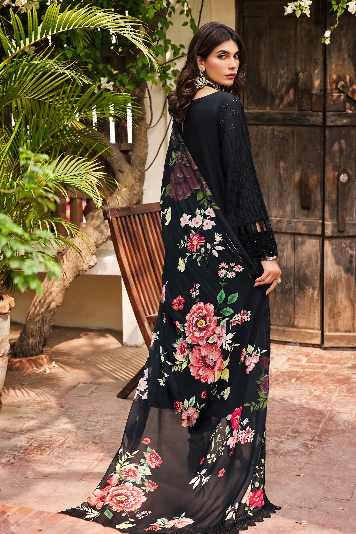 3984-MIRAN EMBROIDERED LAWN STITCHED