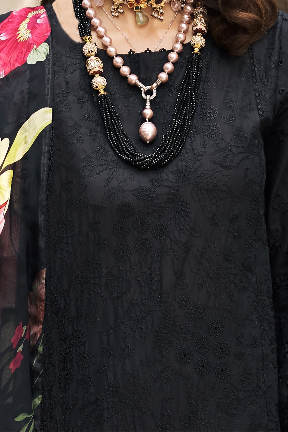 3984-MIRAN EMBROIDERED LAWN STITCHED