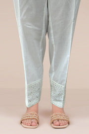 4027-WHITE EMBROIDERED COTTON STITCHED