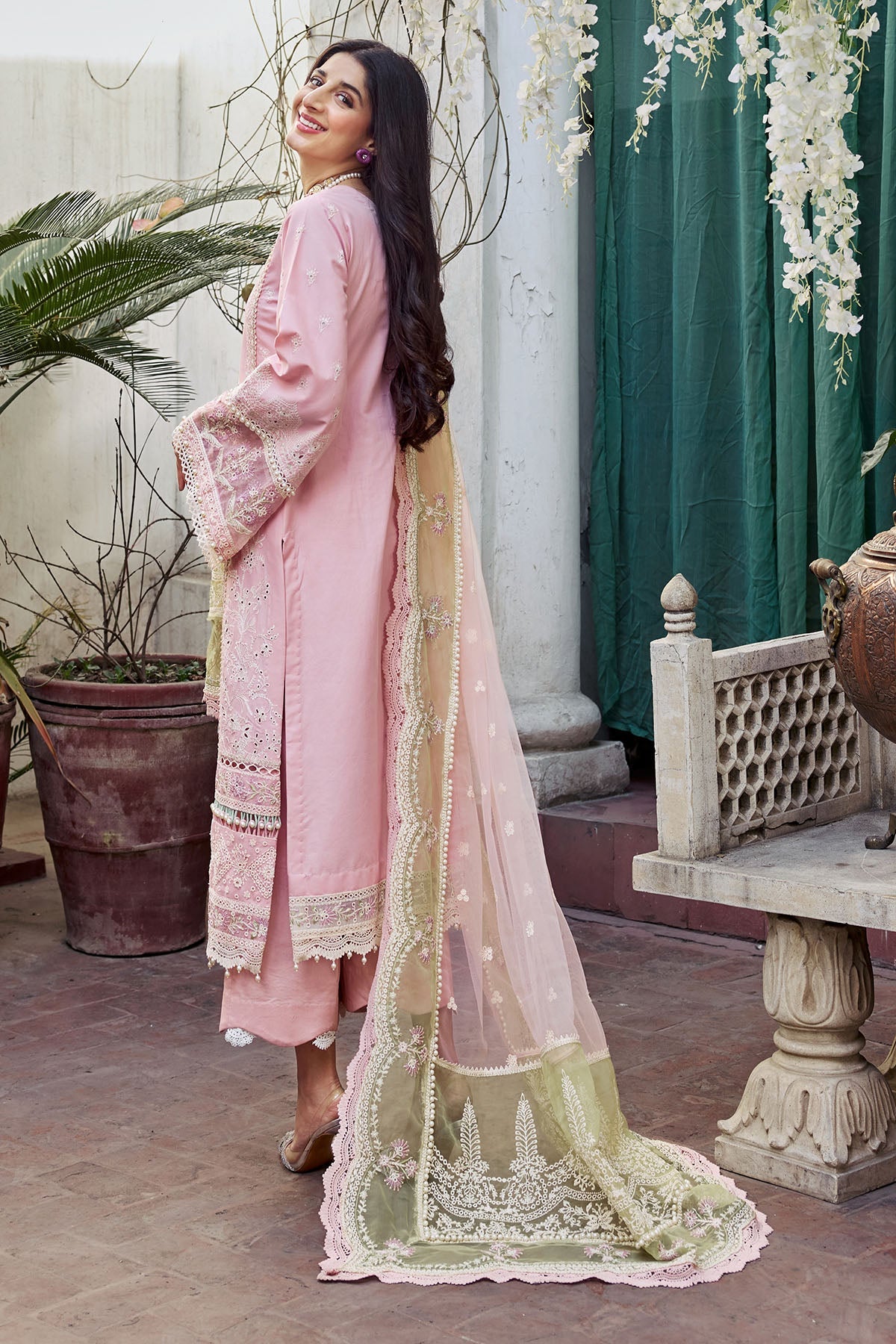 4045-ZILLE EMBROIDERED LAWN UNSTITCHED