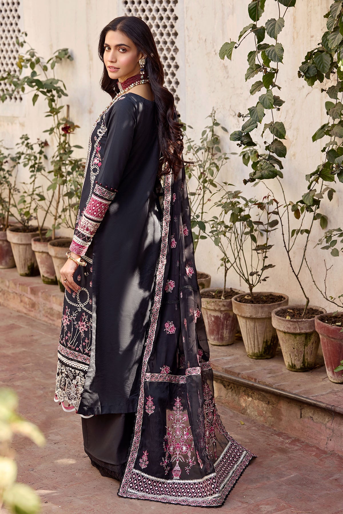 4048-FLEUR EMBROIDERED LAWN STITCHED