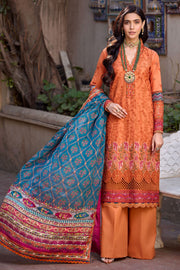 4058-HAZEL EMBROIDERED LAWN STITCHED