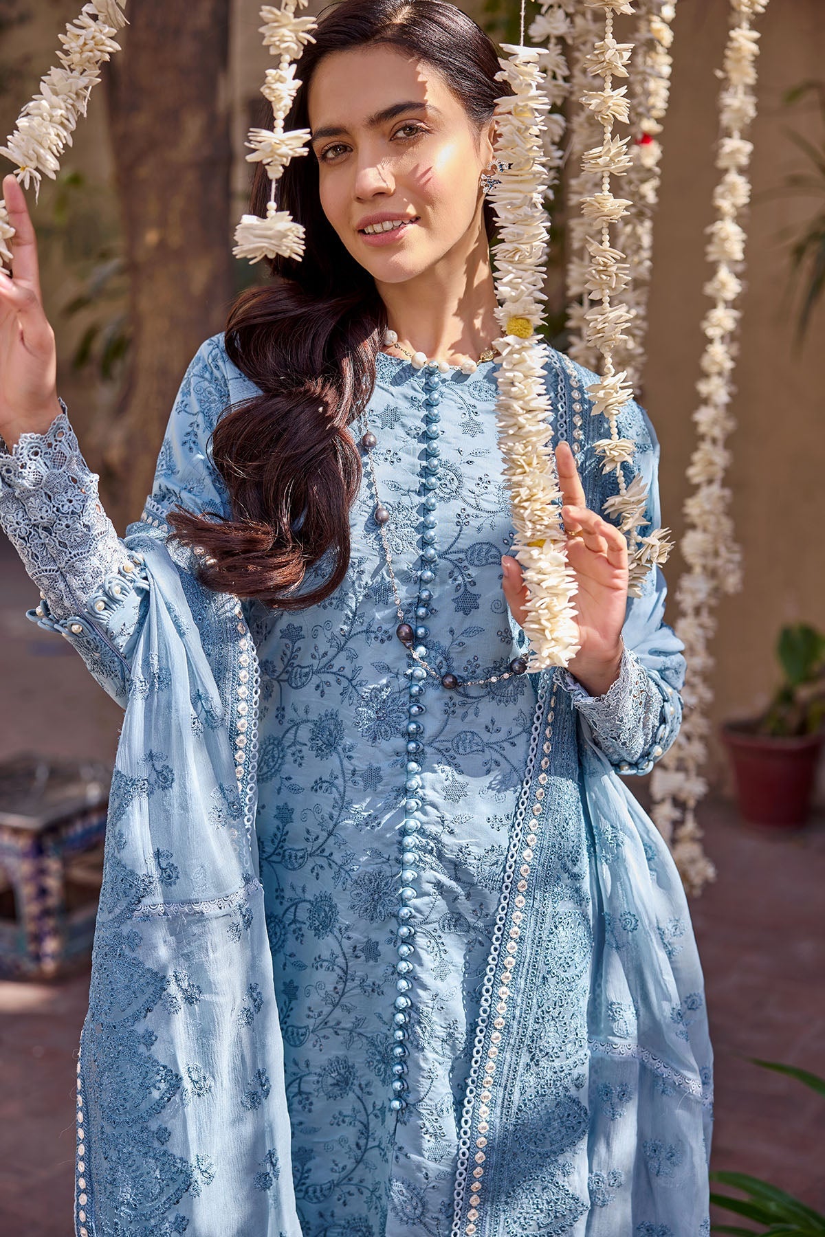 4059-ZAREEN EMBROIDERED LAWN UNSTITCHED