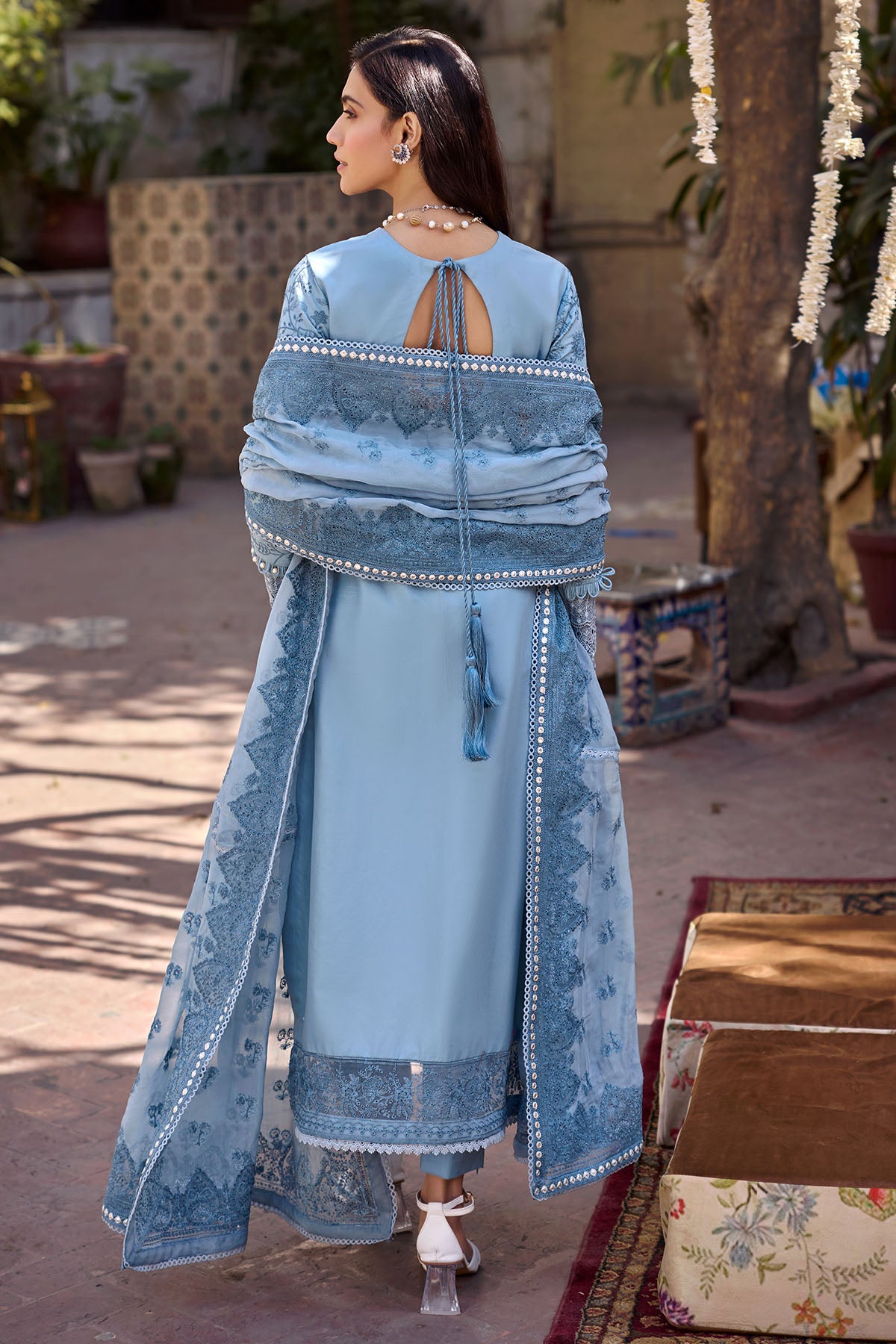 4059-ZAREEN EMBROIDERED LAWN STITCHED
