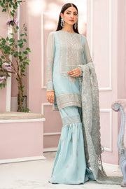 4112-ZEL EMBROIDERED BEMBERG CHIFFON STITCHED