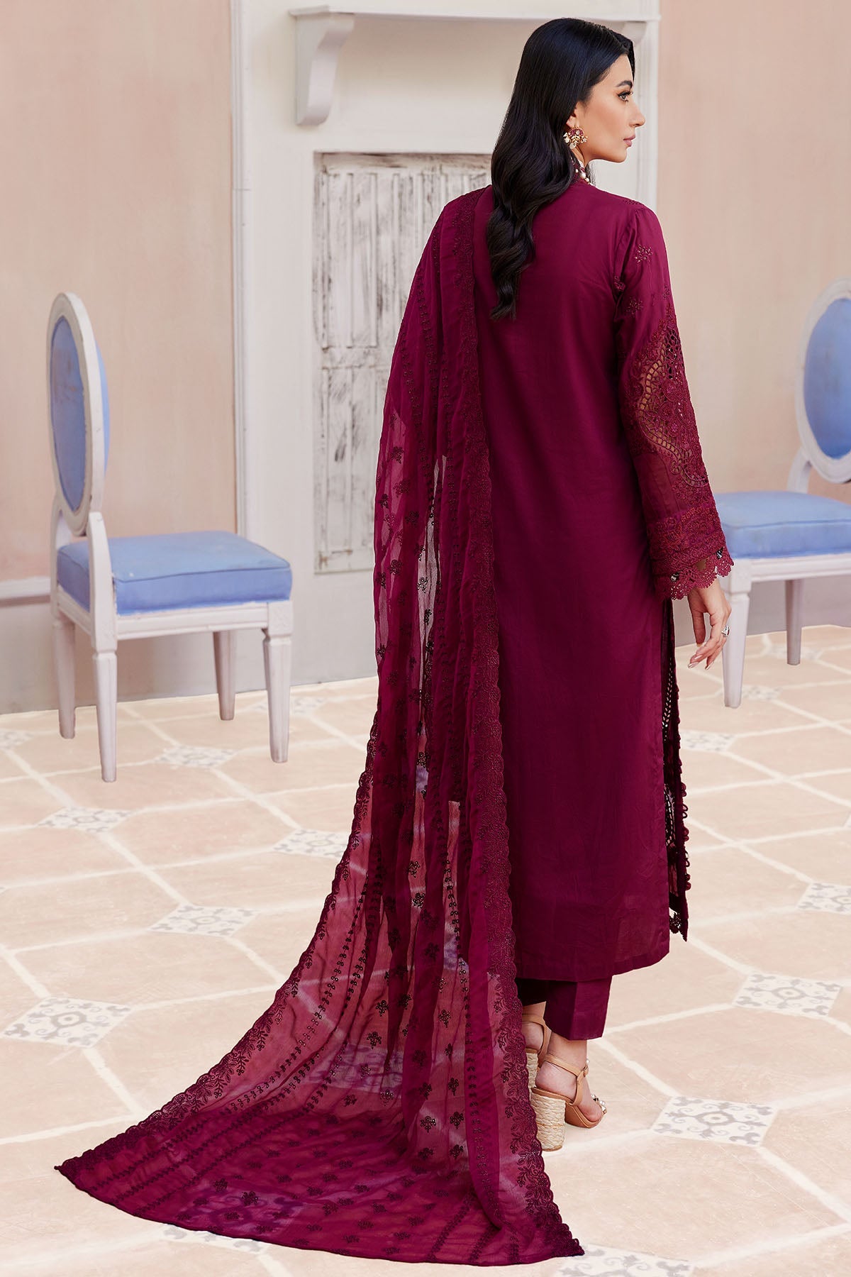 4135-ROSALIE EMBROIDERED LAWN UNSTITCHED